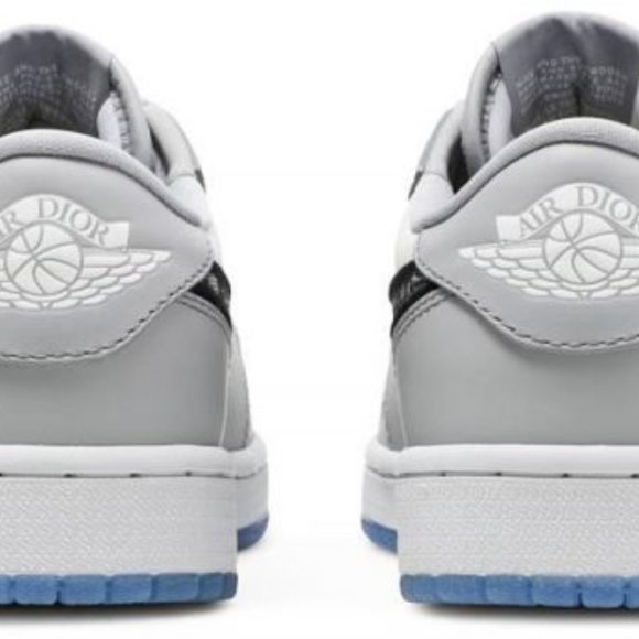 Air Jordan 1 Low Sneakers White Grey Ice Blue Shoes (Brand New) main image 6